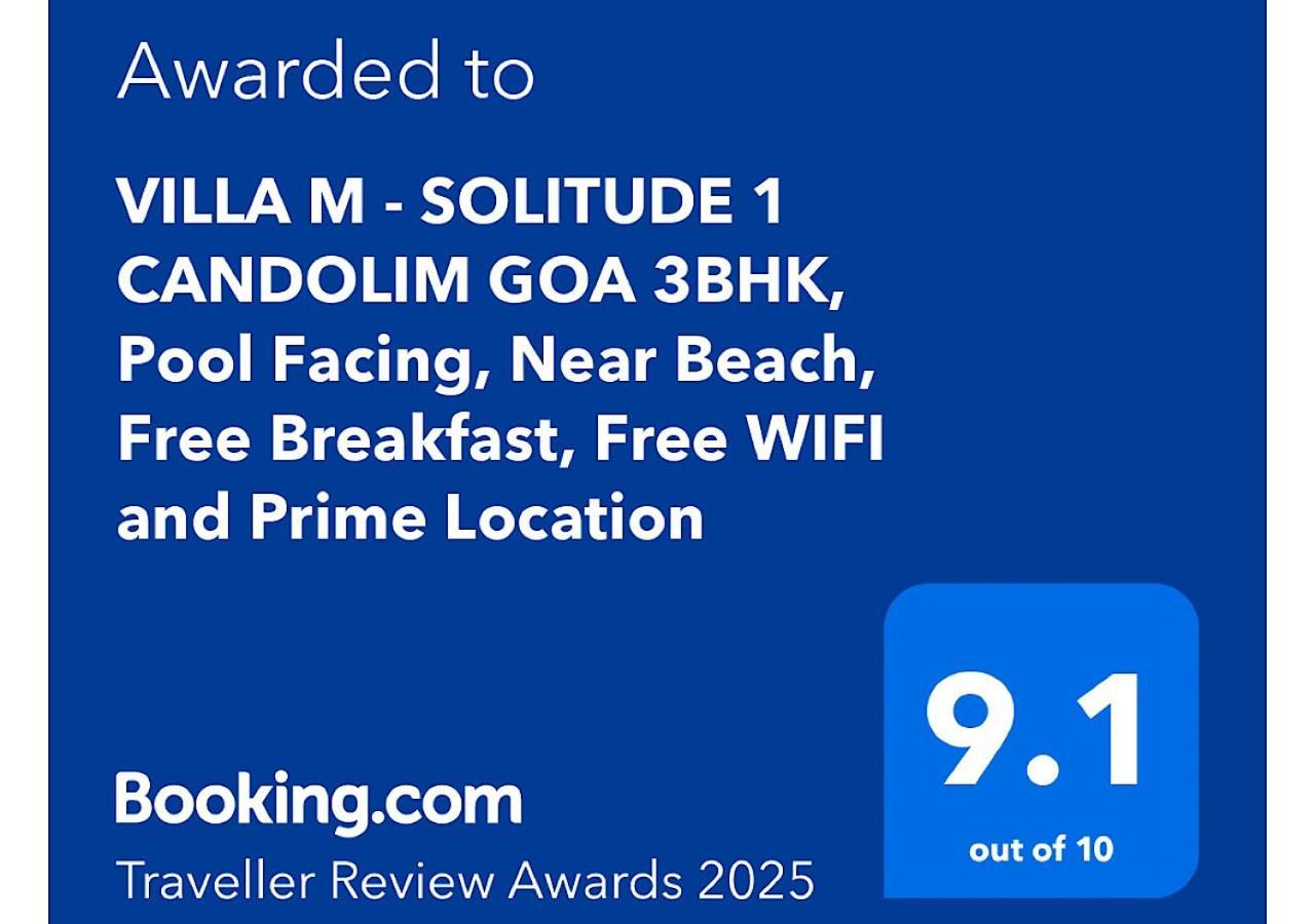 Villa M - Solitude 2 Candolim Goa 3Bhk, Pool Facing, Near Beach, Free Breakfast, Free Wifi And Prime Location Eksteriør billede